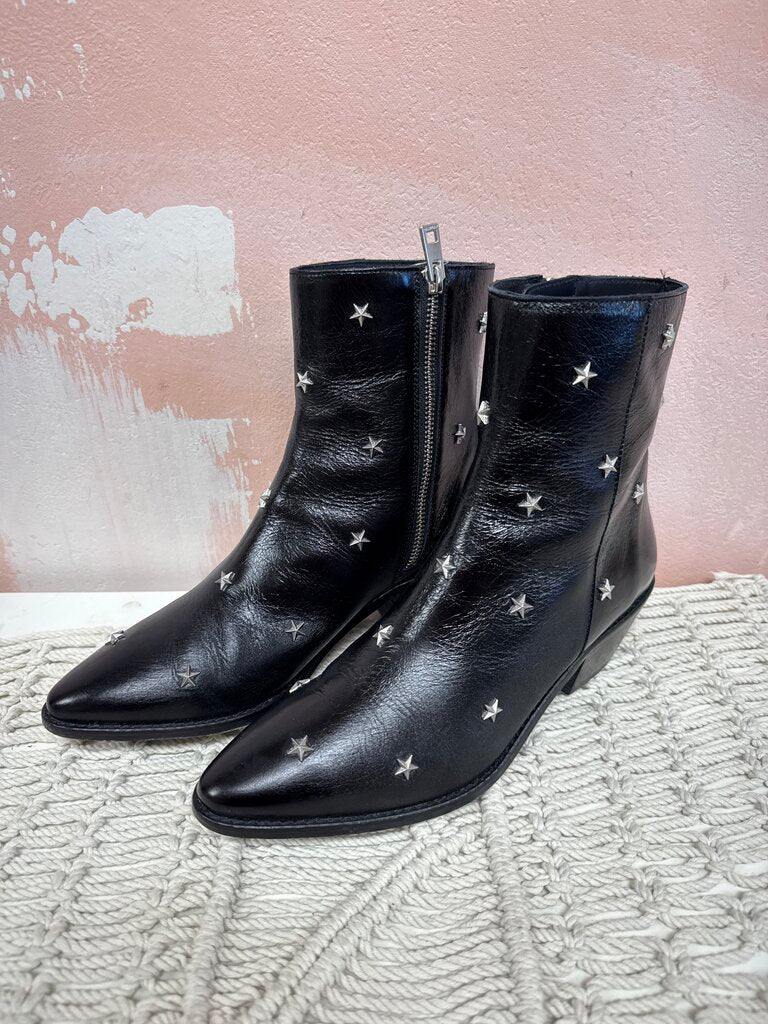 Zadig & Voltaire Black Star Embellished Bootie