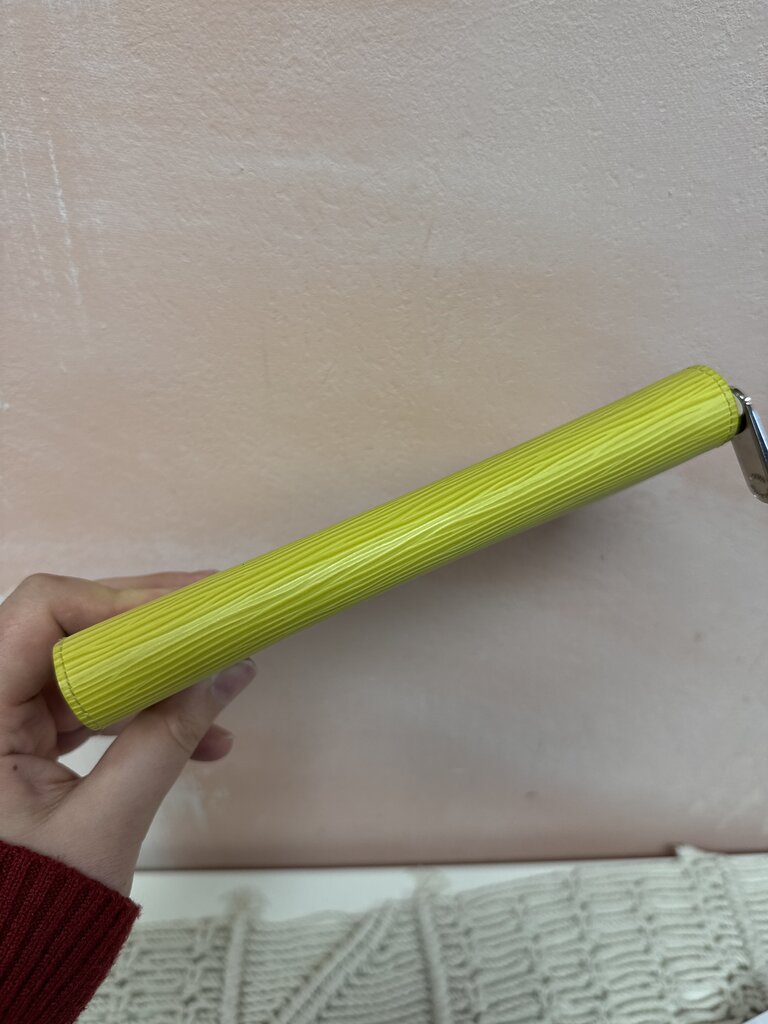 Louis Vuitton Yellow Epi Zip Around Wallet '13