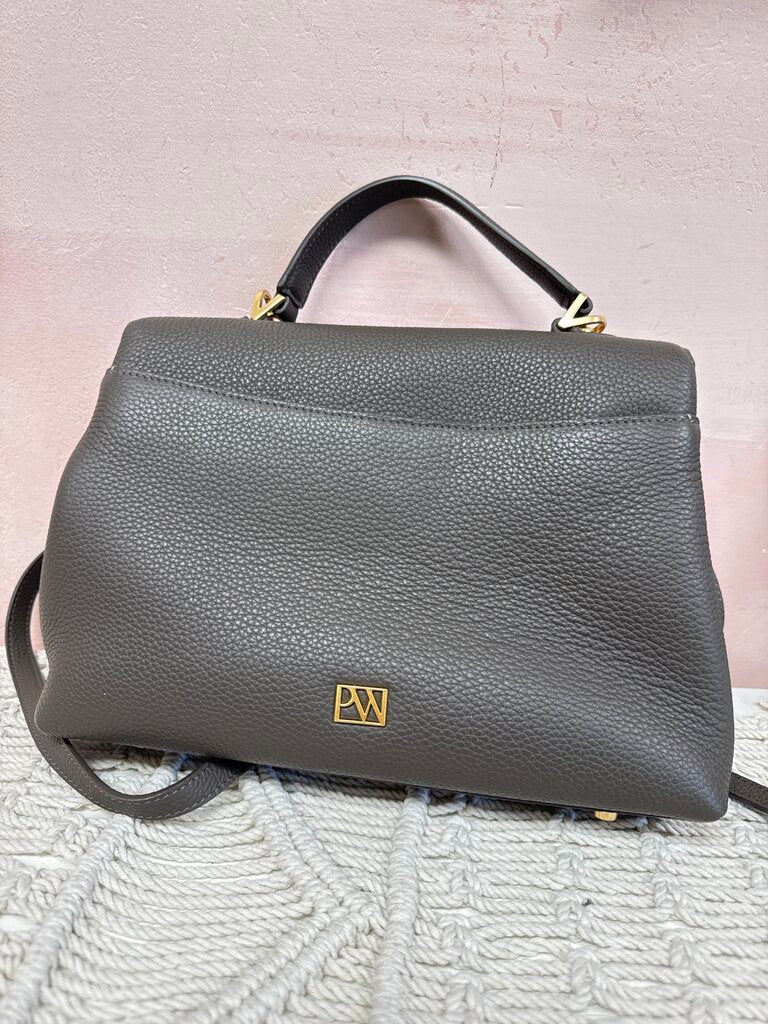 Parisa Wang Taupe Top Handle Satchel w/Box