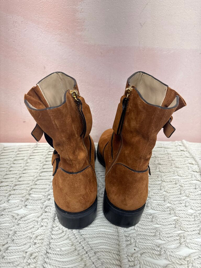 Stuart Weitzman Brown Suede Bootie w/Box