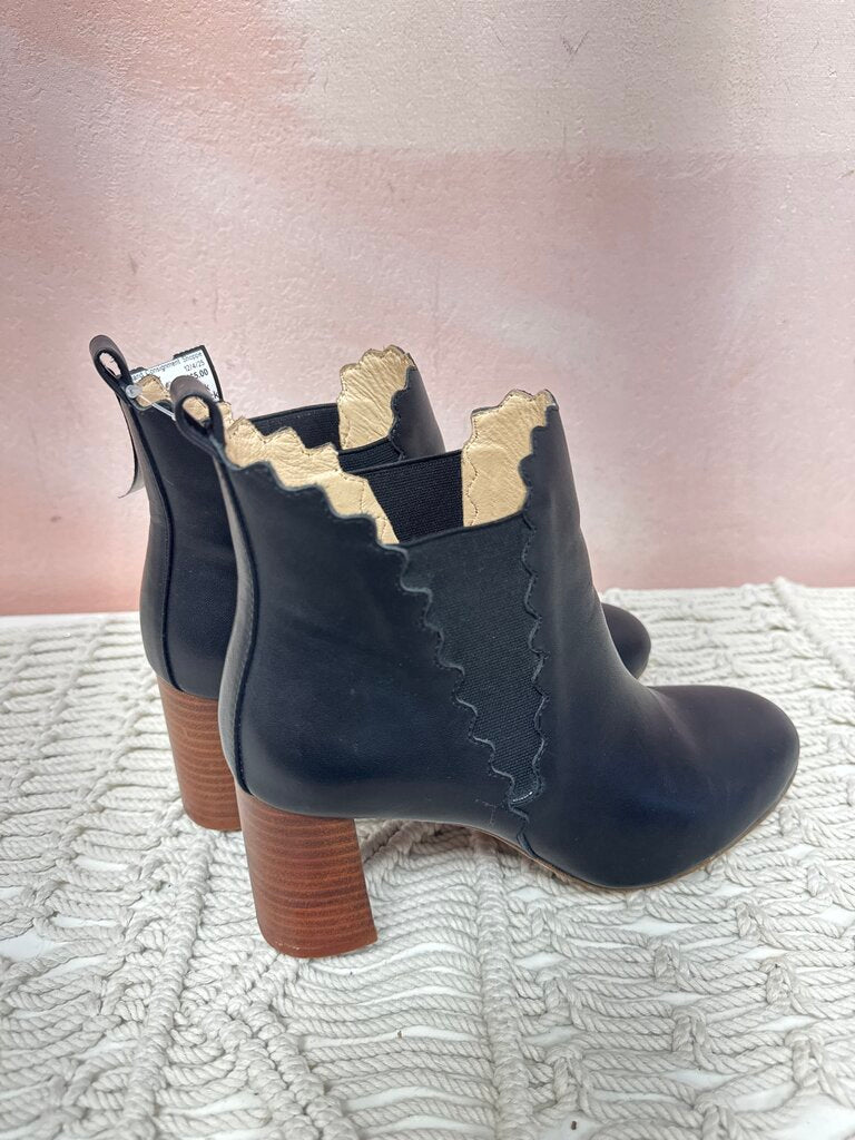 Chloe Black Scalloped Boot