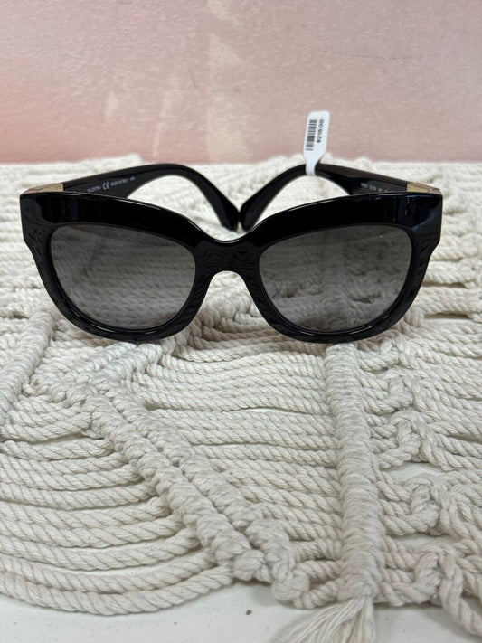 Valentino Black Rockstud Frame Sunglasses w/Cse