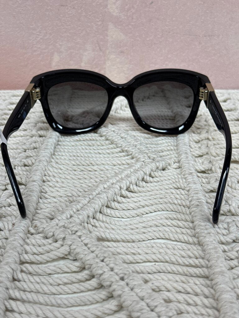Valentino Black Rockstud Frame Sunglasses w/Cse