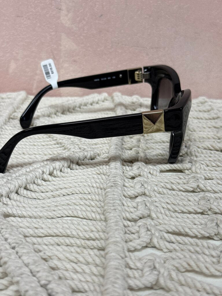 Valentino Black Rockstud Frame Sunglasses w/Cse