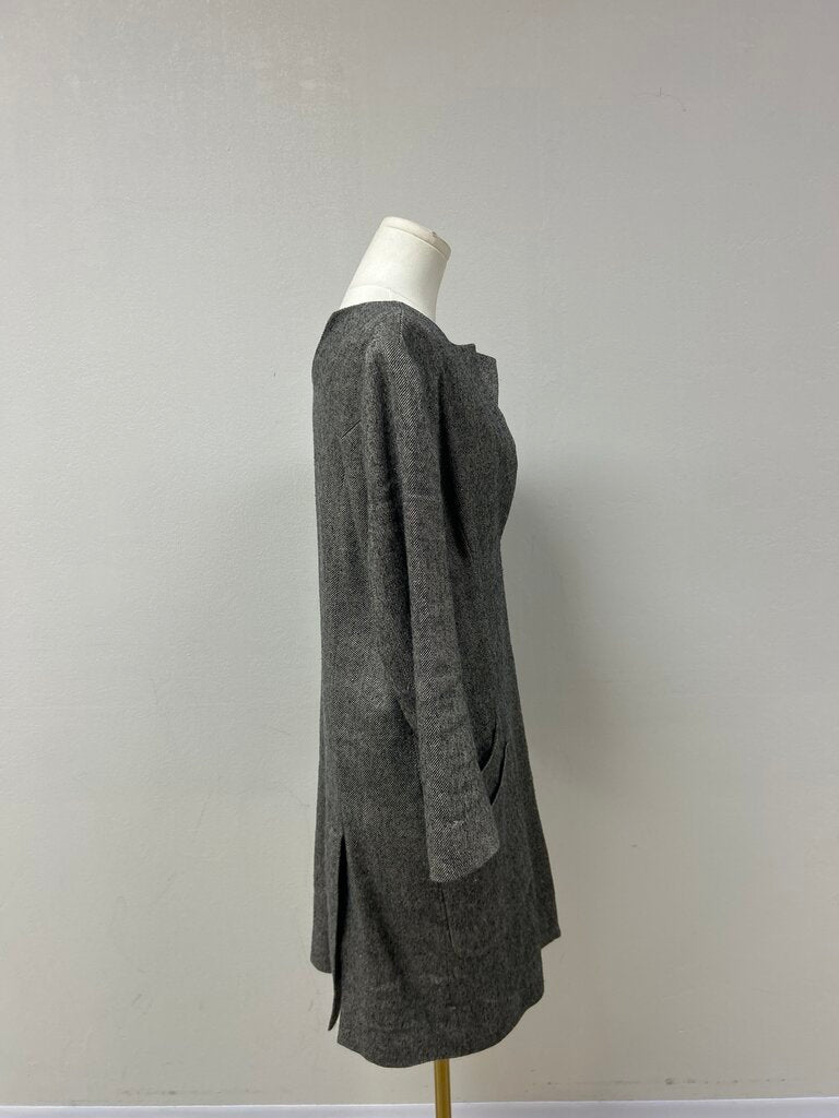 Theyskens' Theory Black and White Open Overcoat