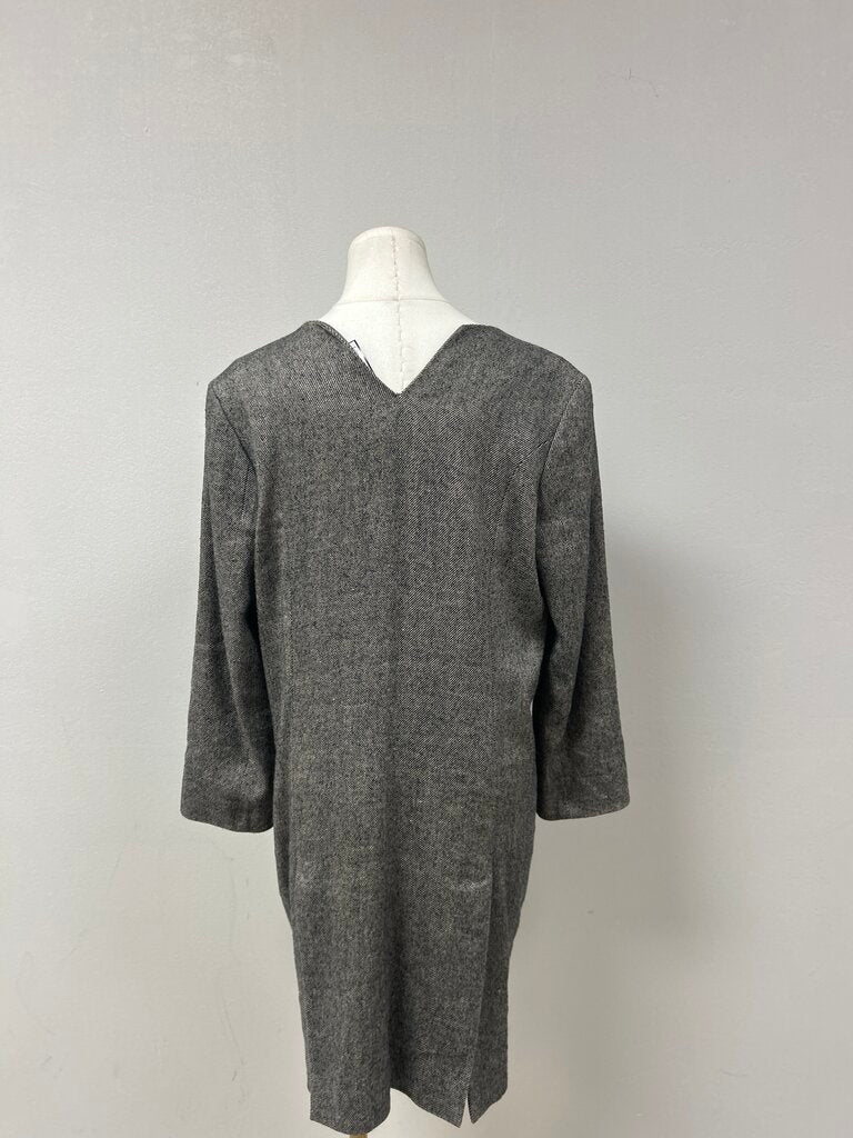 Theyskens' Theory Black and White Open Overcoat