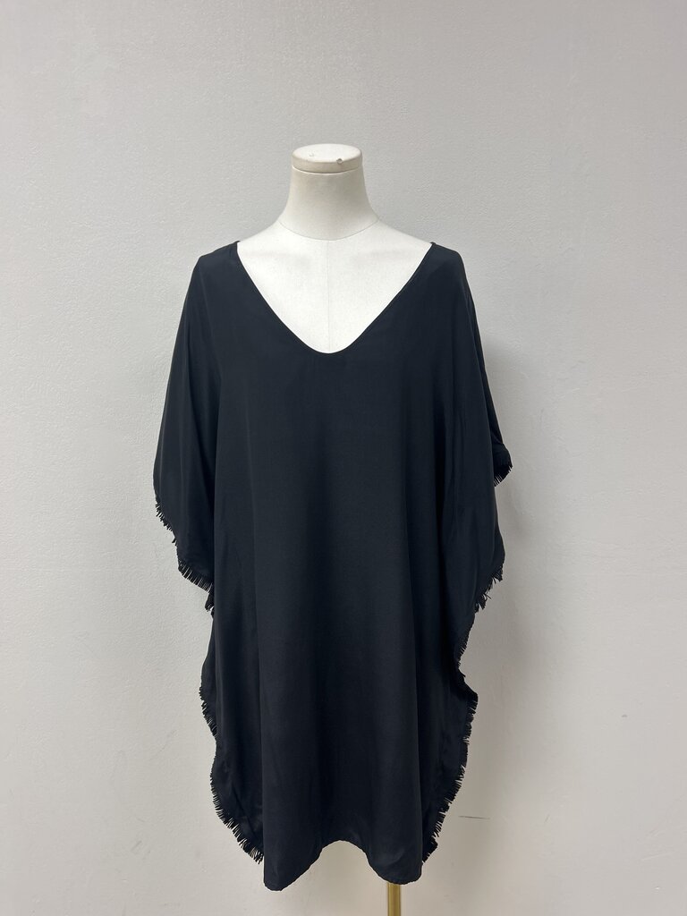 Marie Oliver Black Fringe Dress