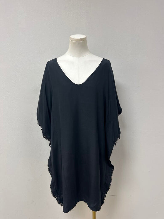 Marie Oliver Black Fringe Dress