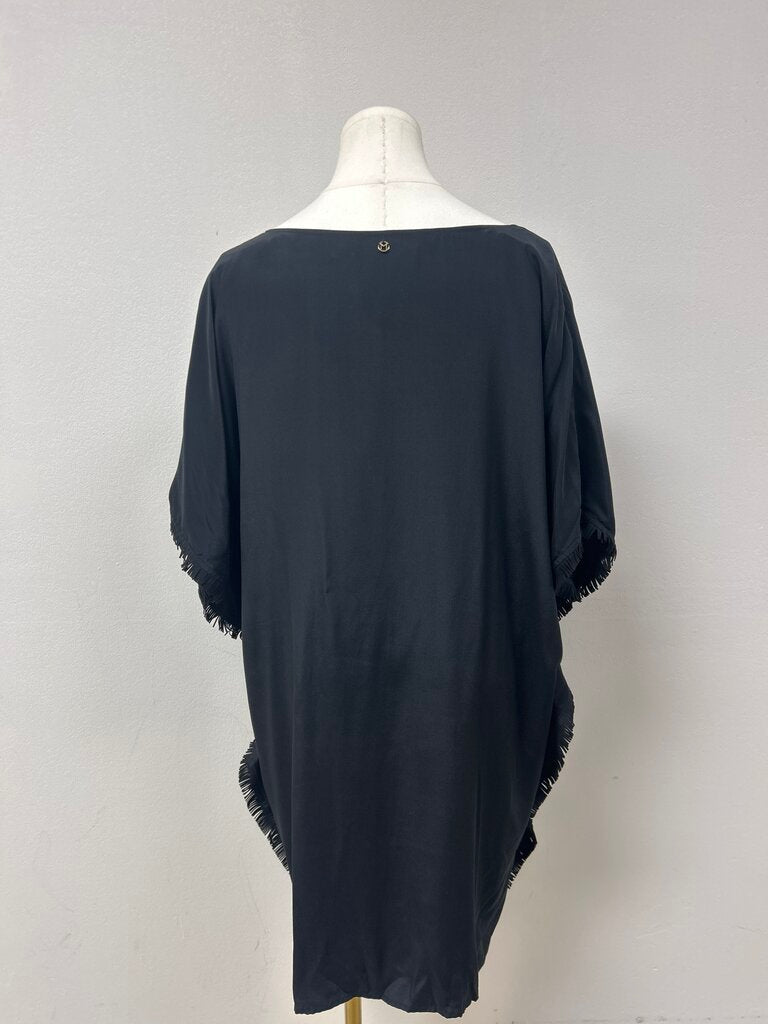 Marie Oliver Black Fringe Dress