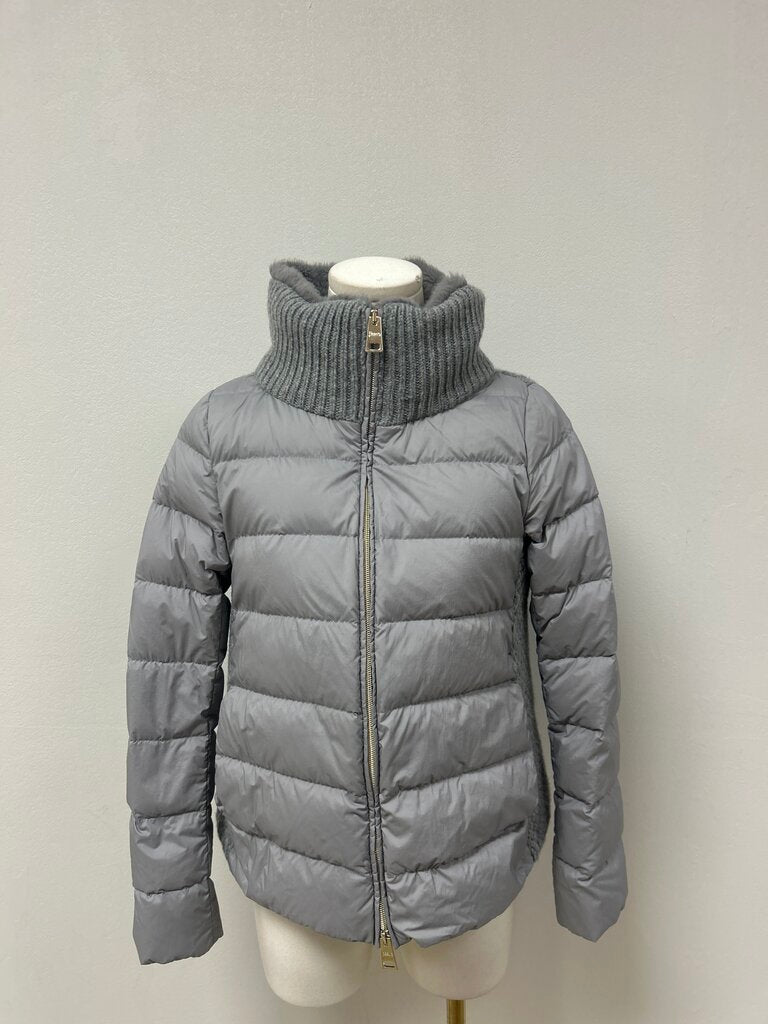 Herno Grey Puffer Coat