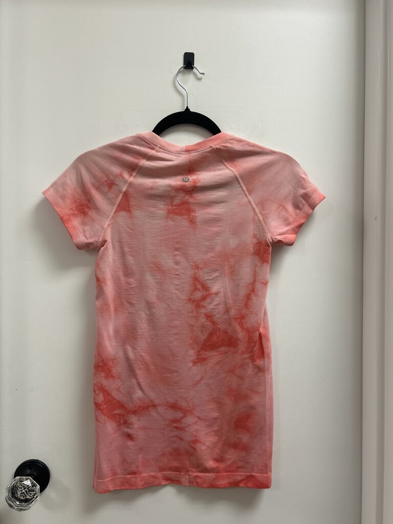Lululemon Coral Tie Dye Logo Tee