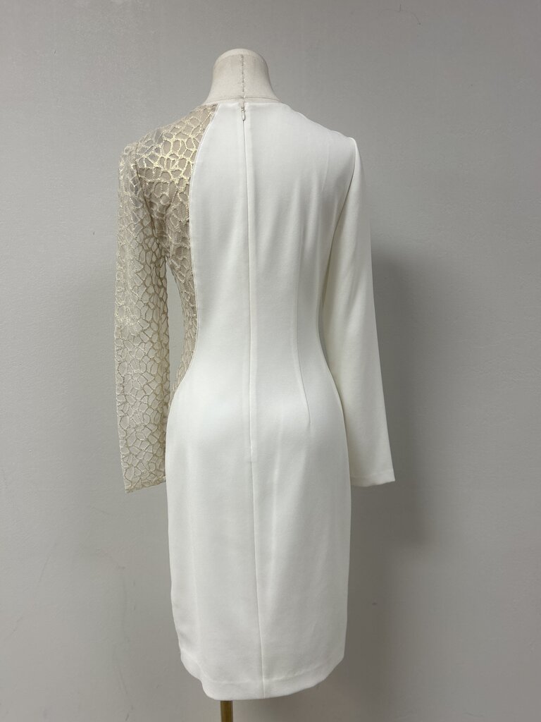 Elie Tahari Cream Lace Detail Dress NWT