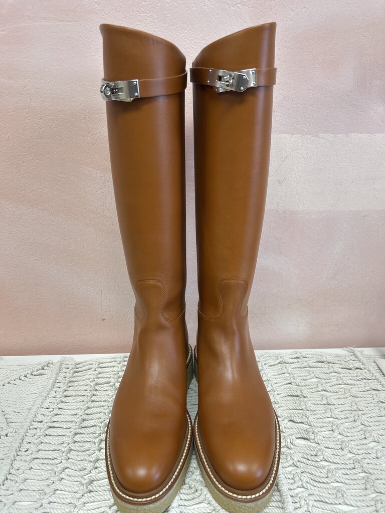 Hermes Camel Riding Boot w/Box (Orig $3175)