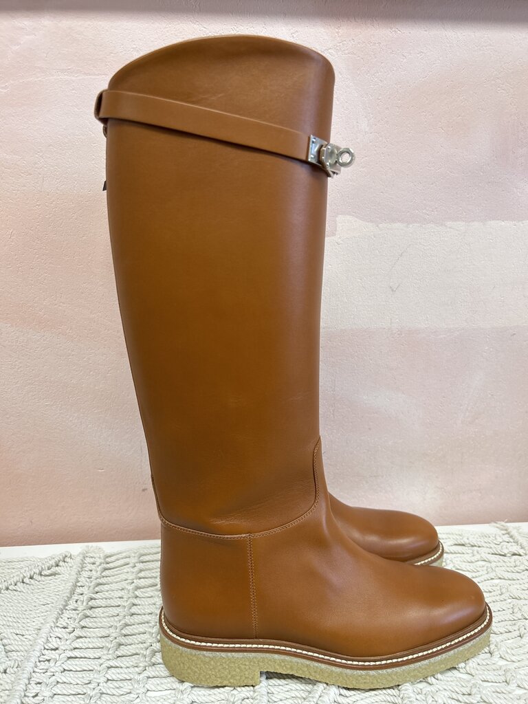 Hermes Camel Riding Boot w/Box (Orig $3175)