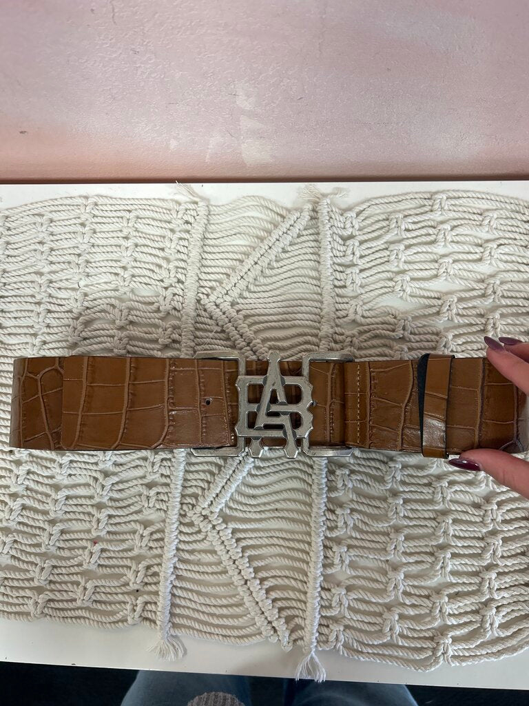 Aniye By Brock Embossed Wide Belt