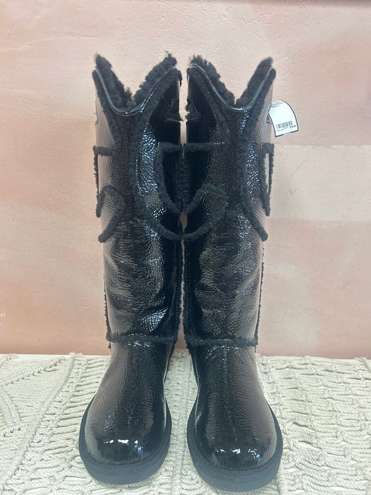 Ugg x Telfar Black Patent Boots