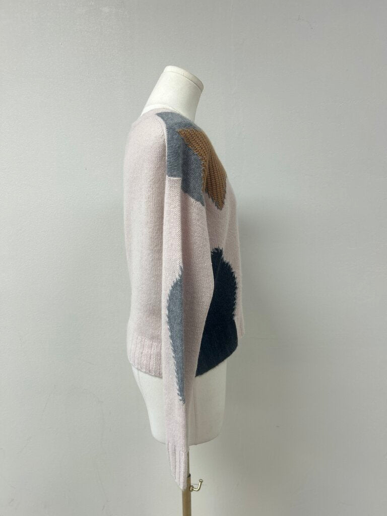 360 Cashmere Blush Stars Sweater