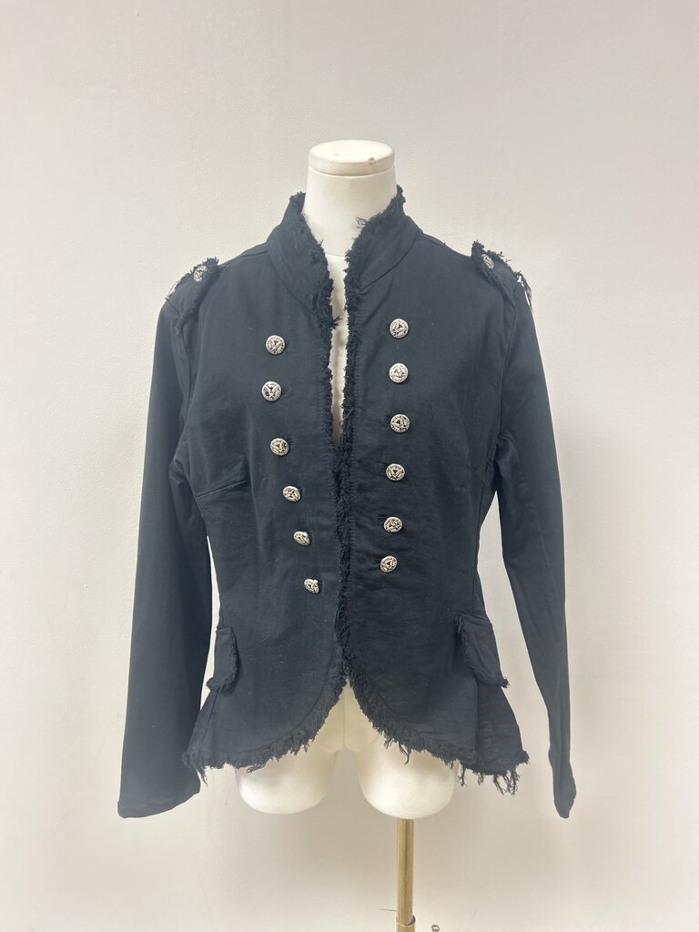 Six-Denim Brand Black Sergeant Pepper Jacket NWT