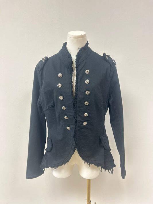 Six-Denim Brand Black Sergeant Pepper Jacket NWT