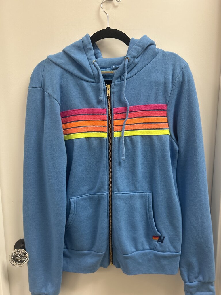 Aviator Nation Blue Zip Up Jacket