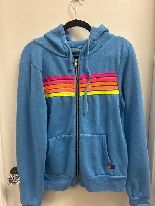 Aviator Nation Blue Zip Up Jacket