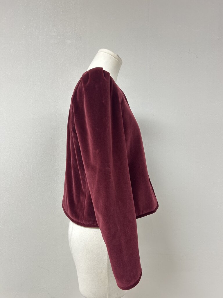 Lafayette 148 Maroon Velvet Jacket NWT