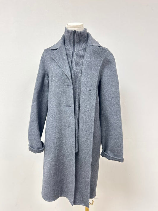 Kinross Cashmere Grey Overcoat