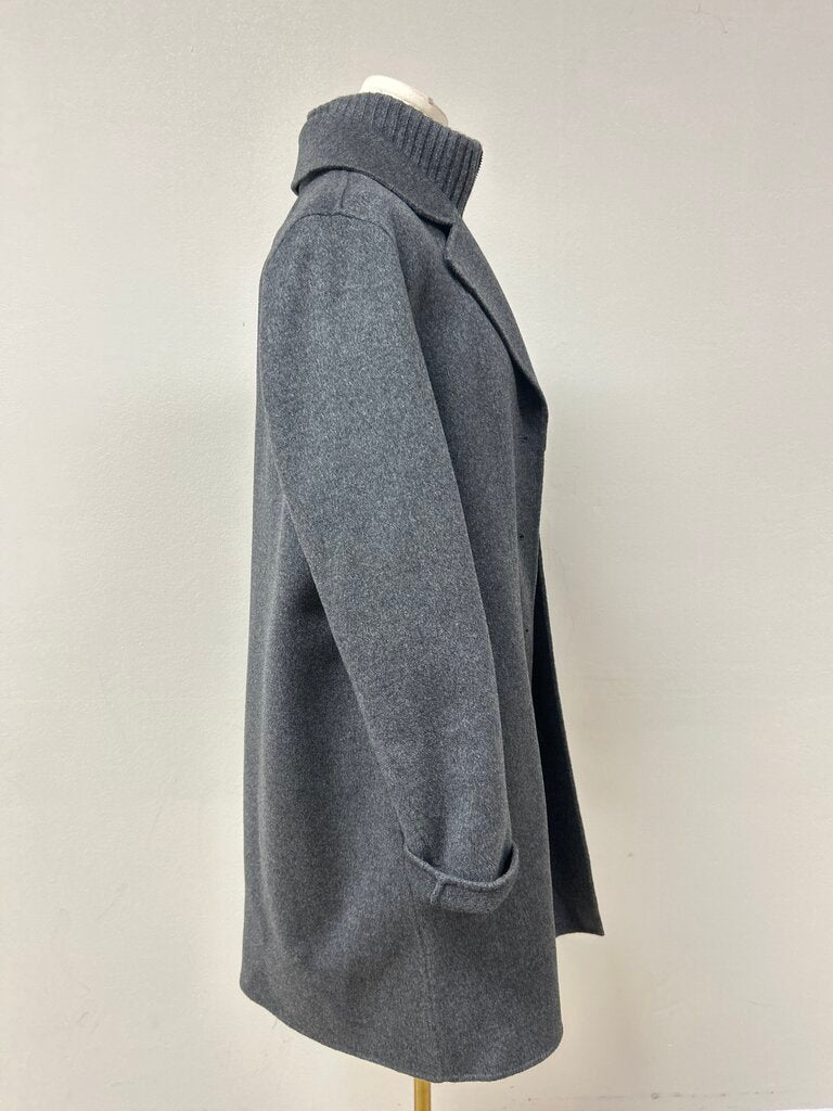 Kinross Cashmere Grey Overcoat