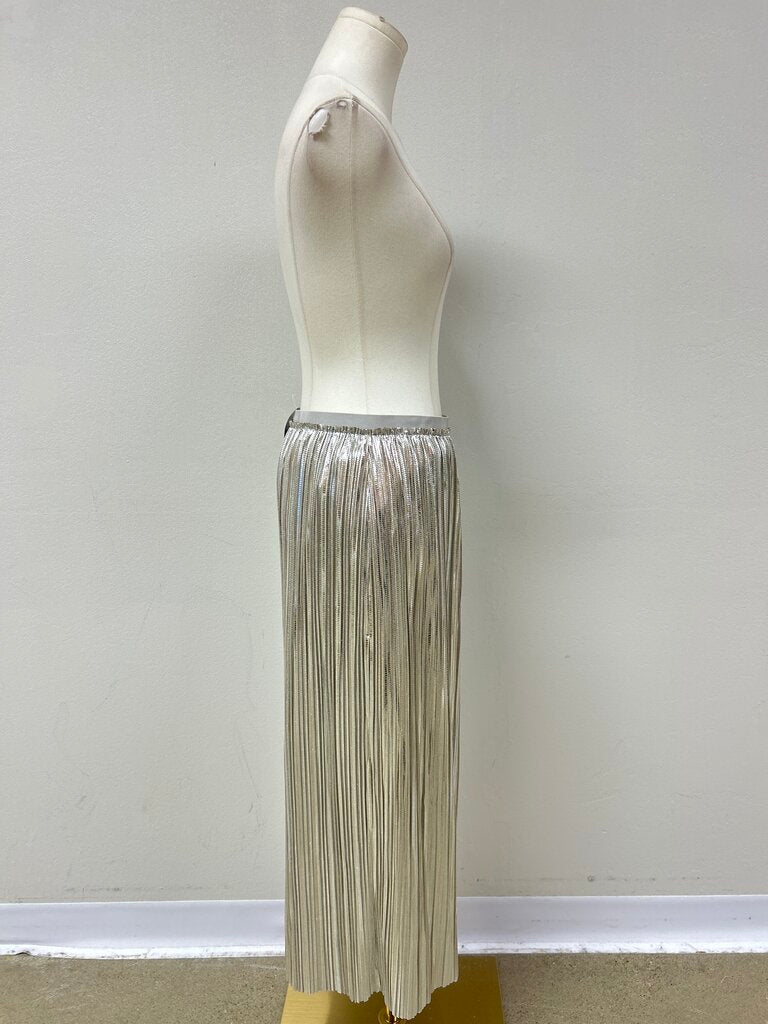 Maeve Pewter Plearted Midi Skirt