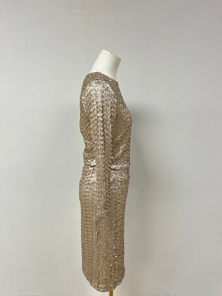 alice + olivia Champagne Sequin Skirt Set