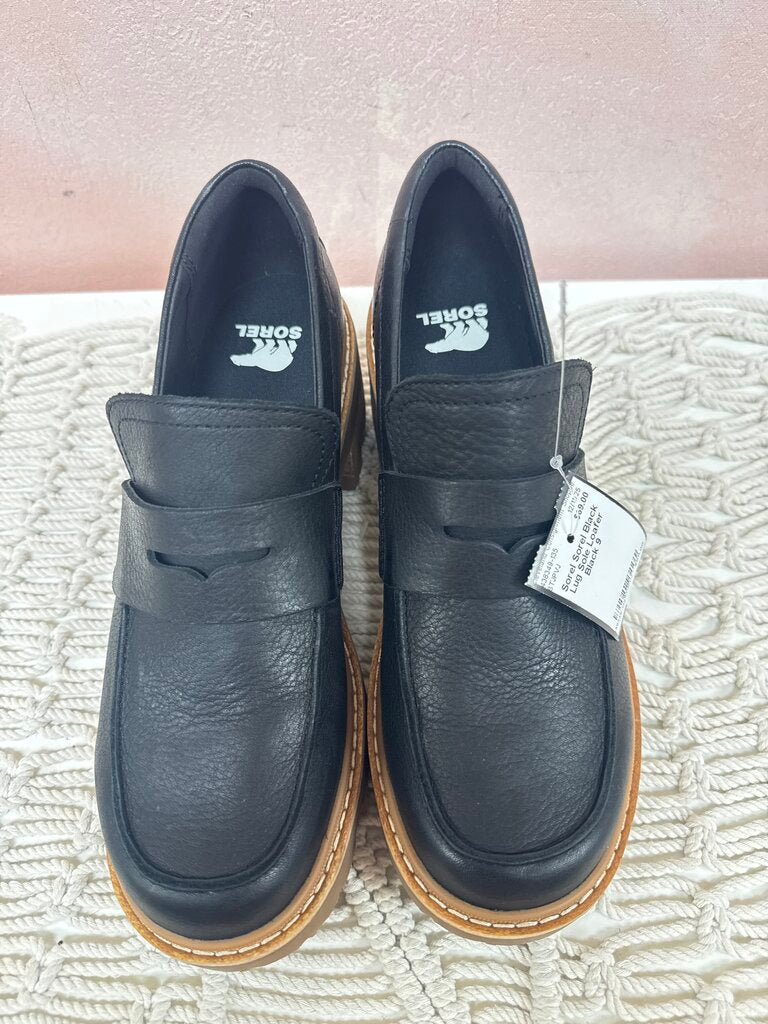 Sorel Black Lug Sole Loafer