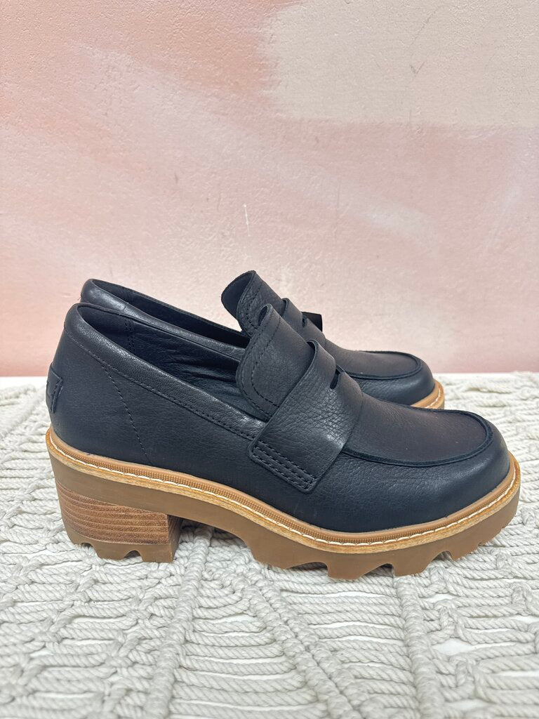Sorel Black Lug Sole Loafer