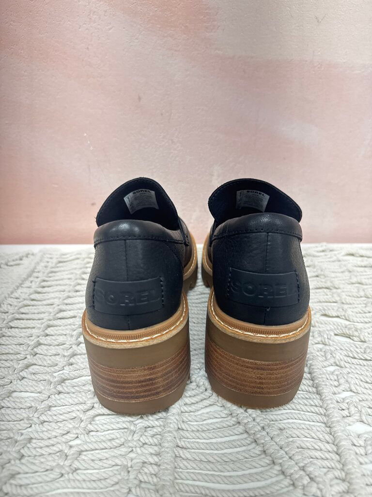 Sorel Black Lug Sole Loafer