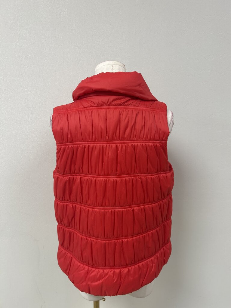 Eileen Fisher Red Quilted Vest