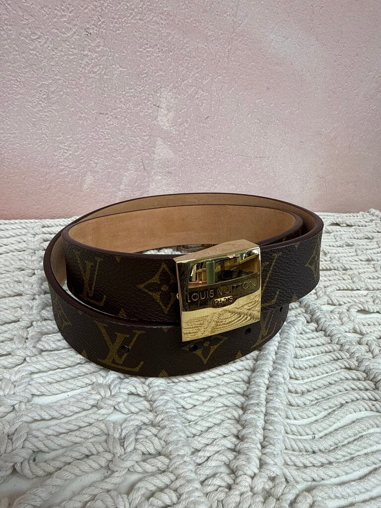 Louis Vuitton Vintage Logo Belt w/Box