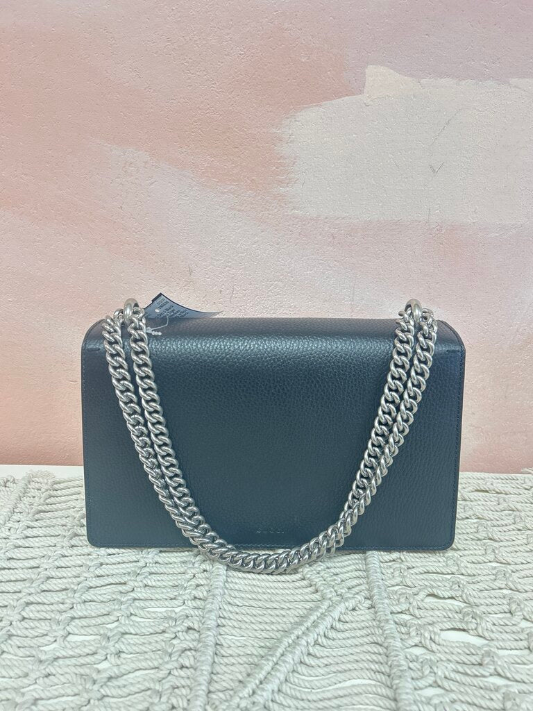 Gucci Black Dionysus Tiger Closure Medium Shoulder Bag w/Box Orig $3600