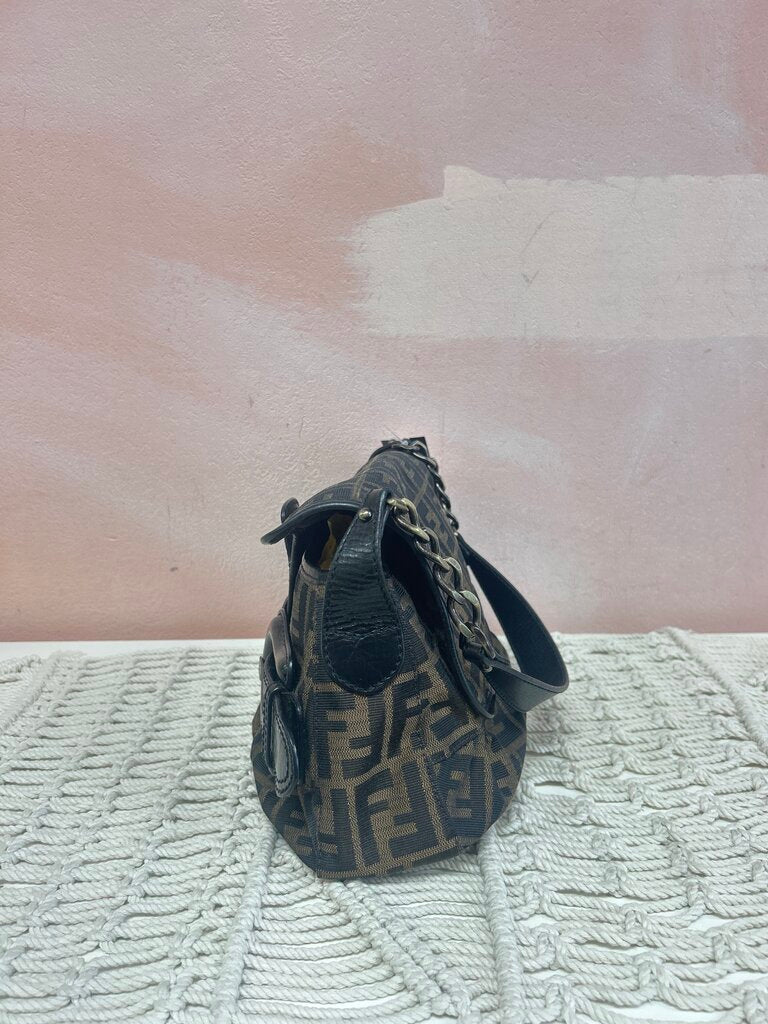 Fendi Zucca FF Vintage Flap Bag w/Dustbag