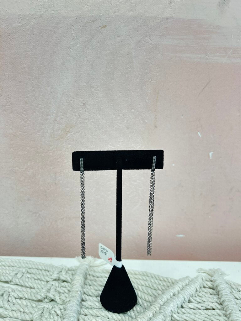 * Platinum and Diamond Tassel Earring