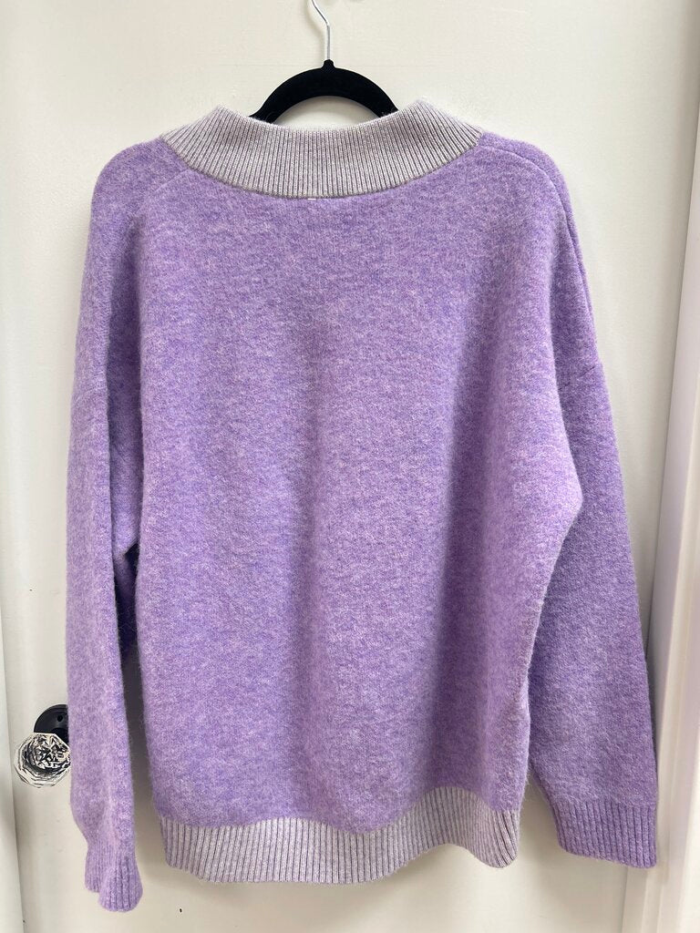 Lululemon Purple V-Neck Sweater