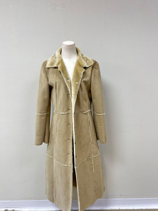 Brandon Thomas Ran Faux Shearling Overcoat