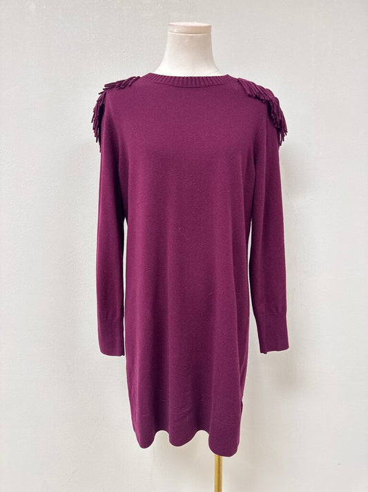 Burberry Maroon Knit Dress