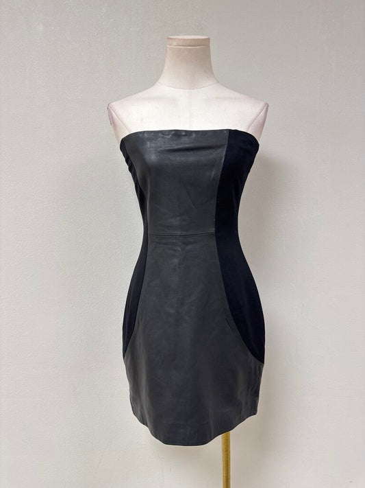 Halston Black Strapless Dress