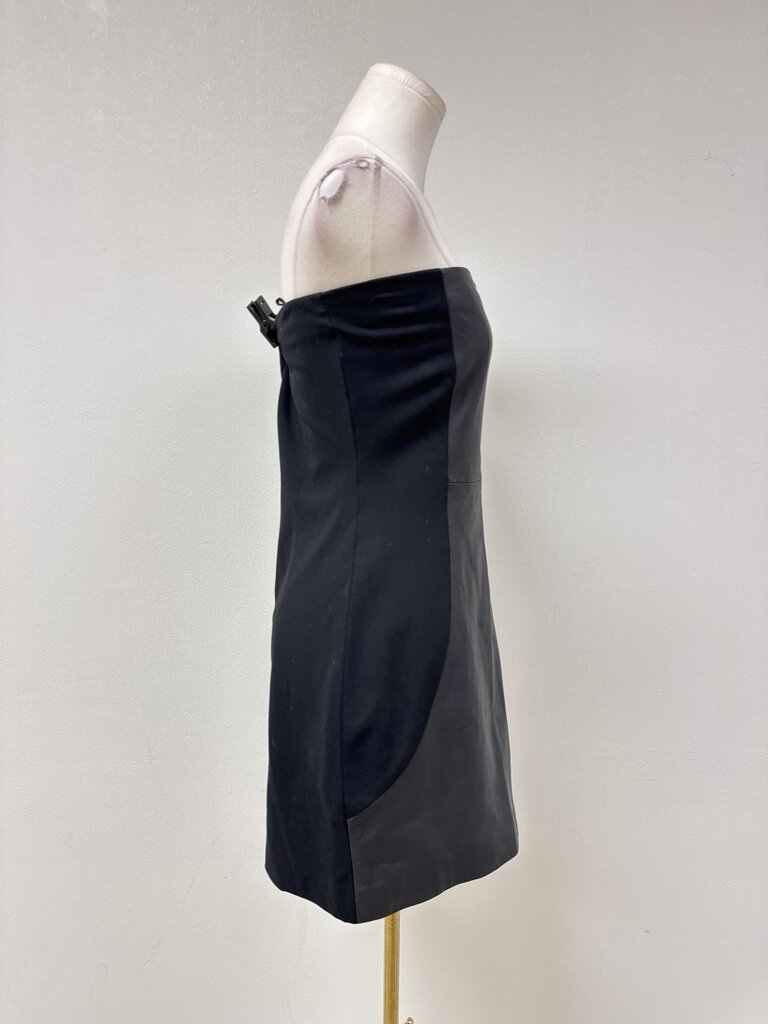 Halston Black Strapless Dress
