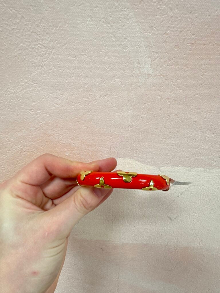 Louis Vuitton Red and Gold Monogram Daily Cuff w/Dustbag