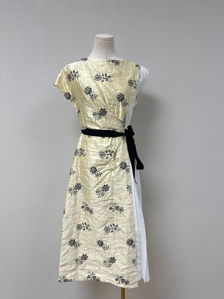 Erdem Black and Ivory Jacquard Maxi Dress