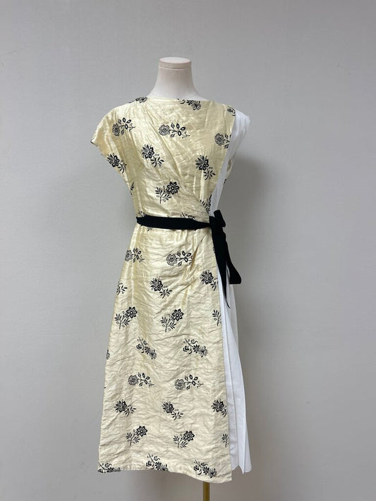 Erdem Black and Ivory Jacquard Maxi Dress