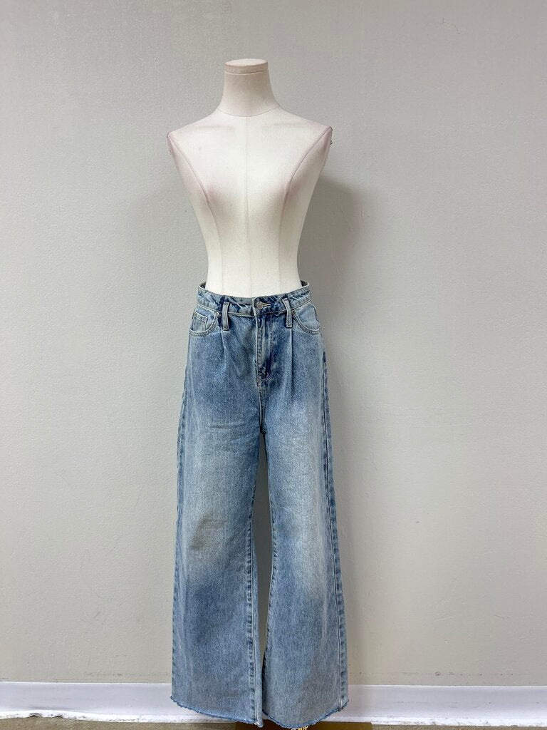 Grey Lab Wide Leg Trouser Jean