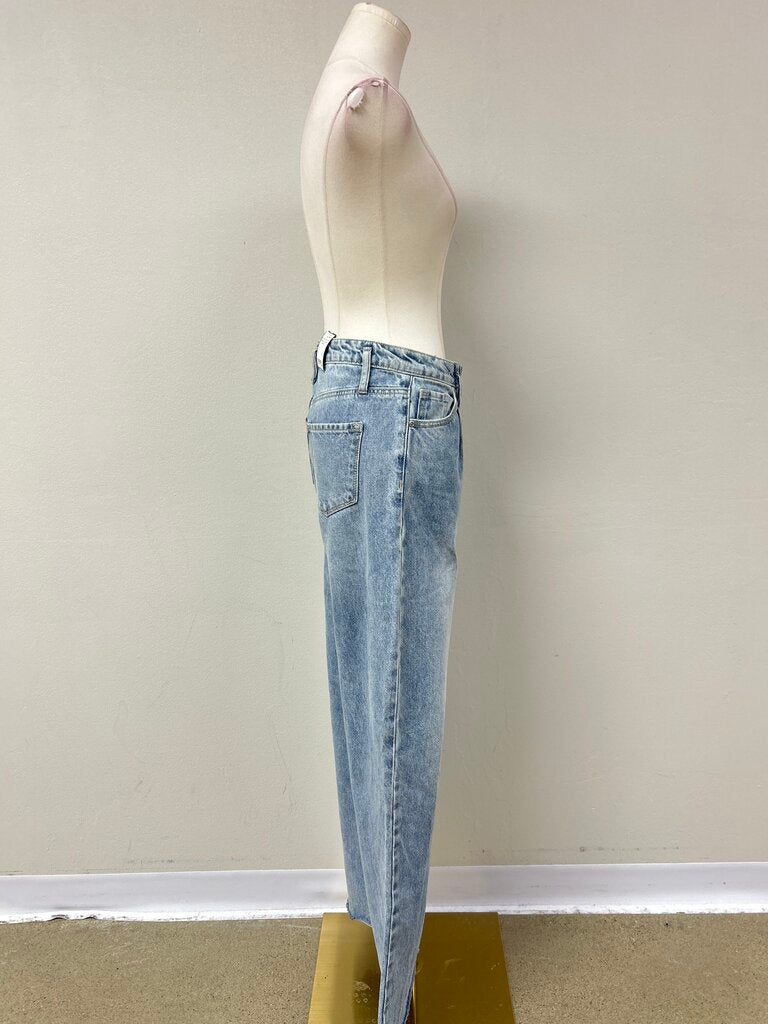 Grey Lab Wide Leg Trouser Jean