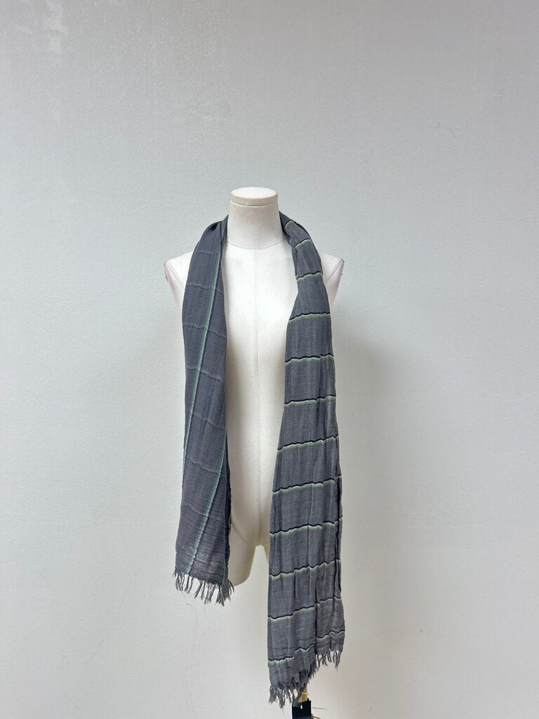 Vince Grey Gauze Scarf