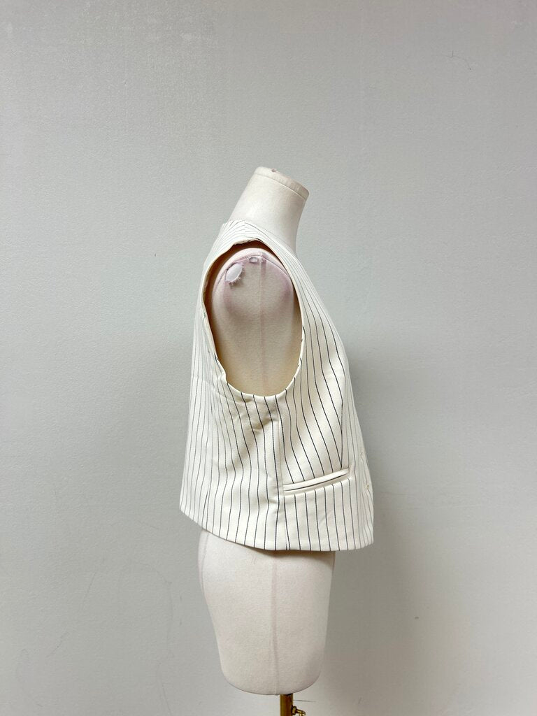 Pistola Le Blank Pinstripe Vest NWT
